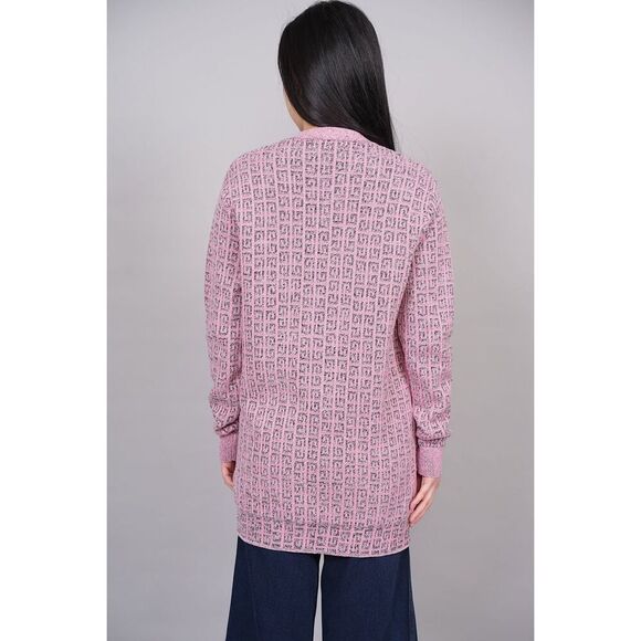 Givenchy 4G Jacquard Motif Logo Intarsia Cardigan - Picture 6 of 6
